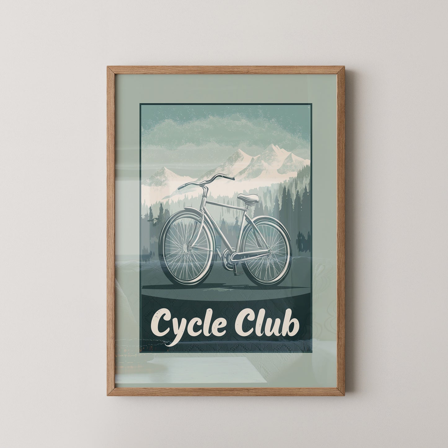 Fahrrad Berge Retro
