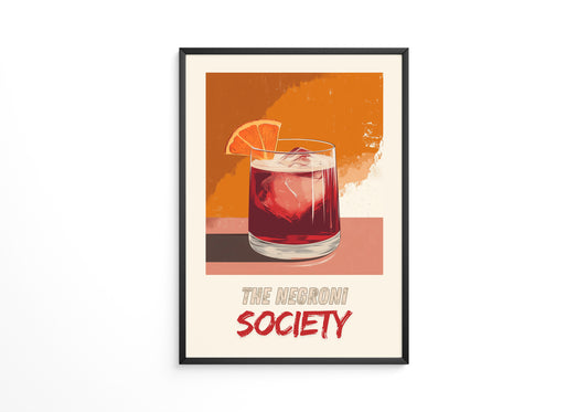 Negroni Cocktail Vintage Stil