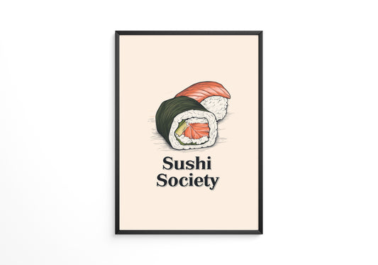 Sushi Illustration Skizzenstil