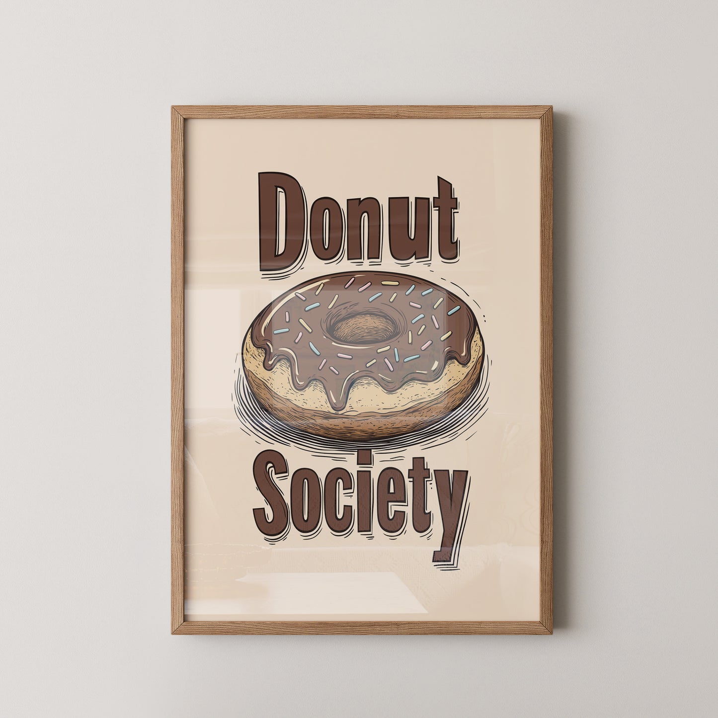 Donut Vintage Illustration