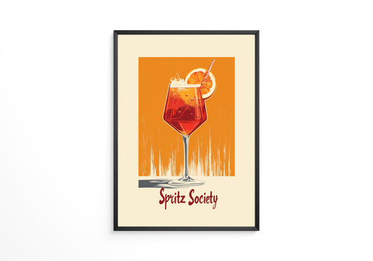 Spritz Glas Orange Vintage