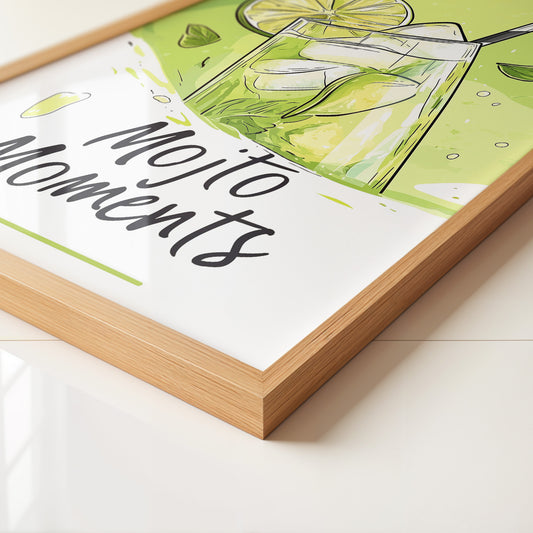 Mojito Glas Illustration Grün