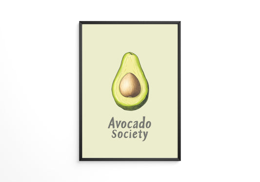 Avocado Vintage Illustration