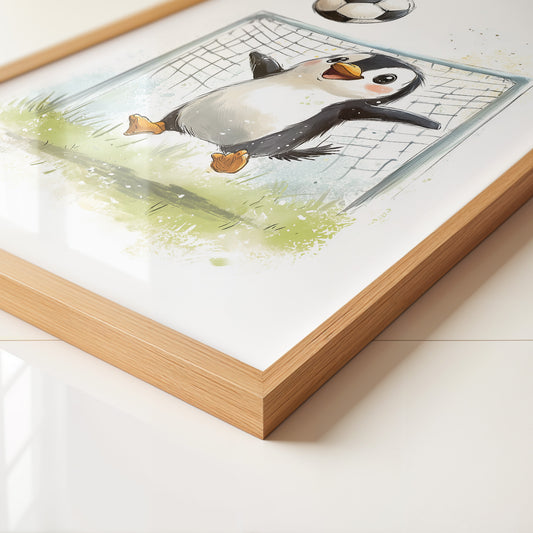 Pinguin Fußball Freude