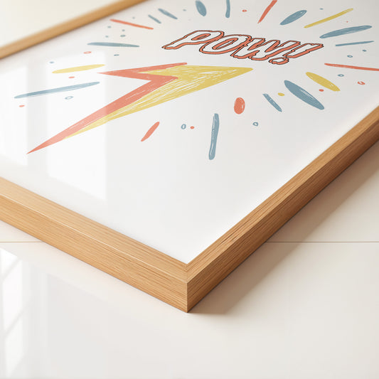 Comic-Blitz Pop-Art Farbig