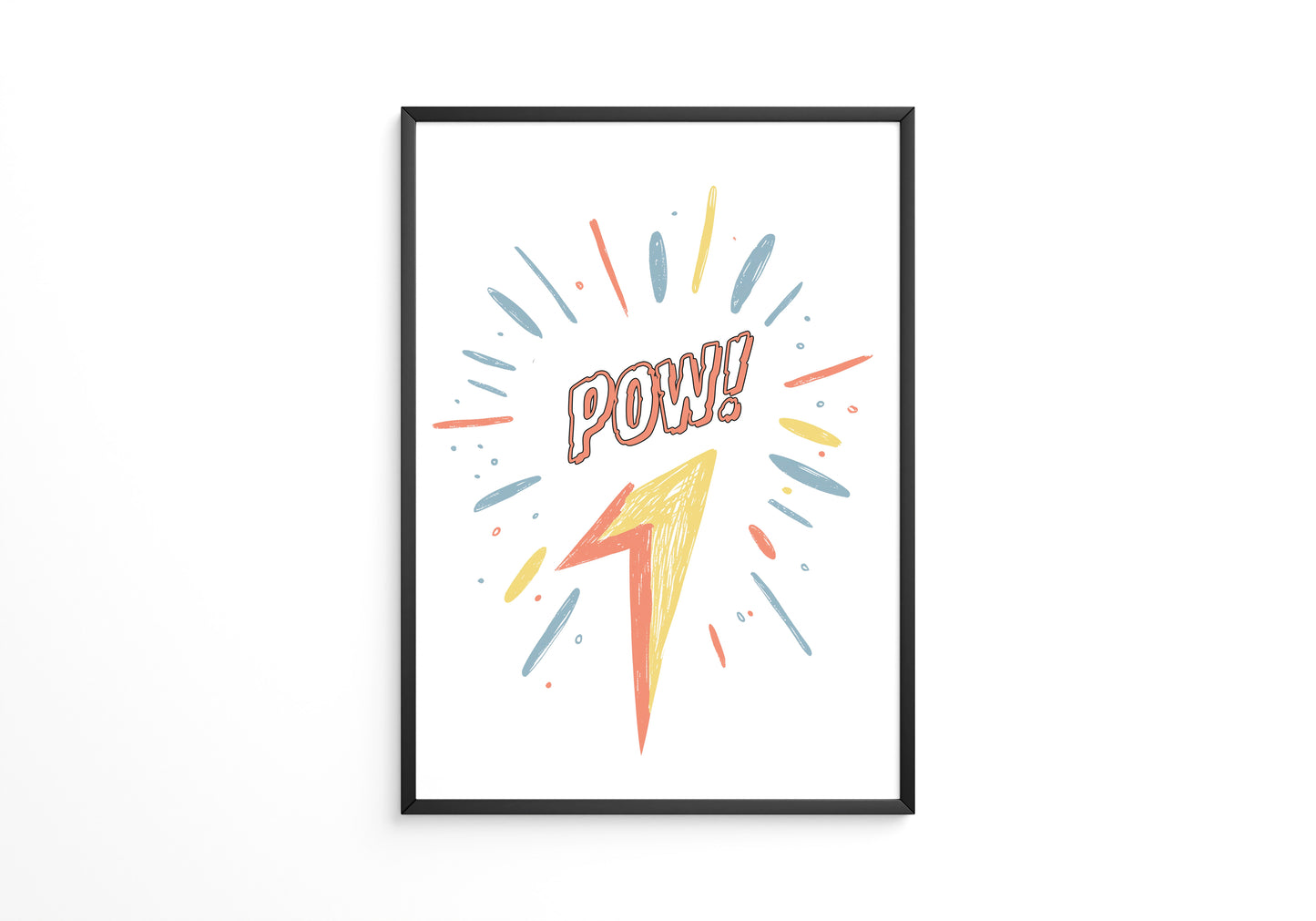 Comic-Blitz Pop-Art Farbig