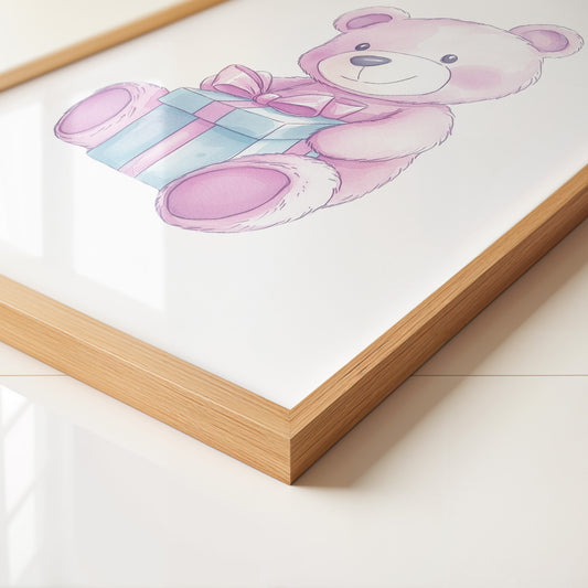 Teddybär Geschenk Pastellfarben