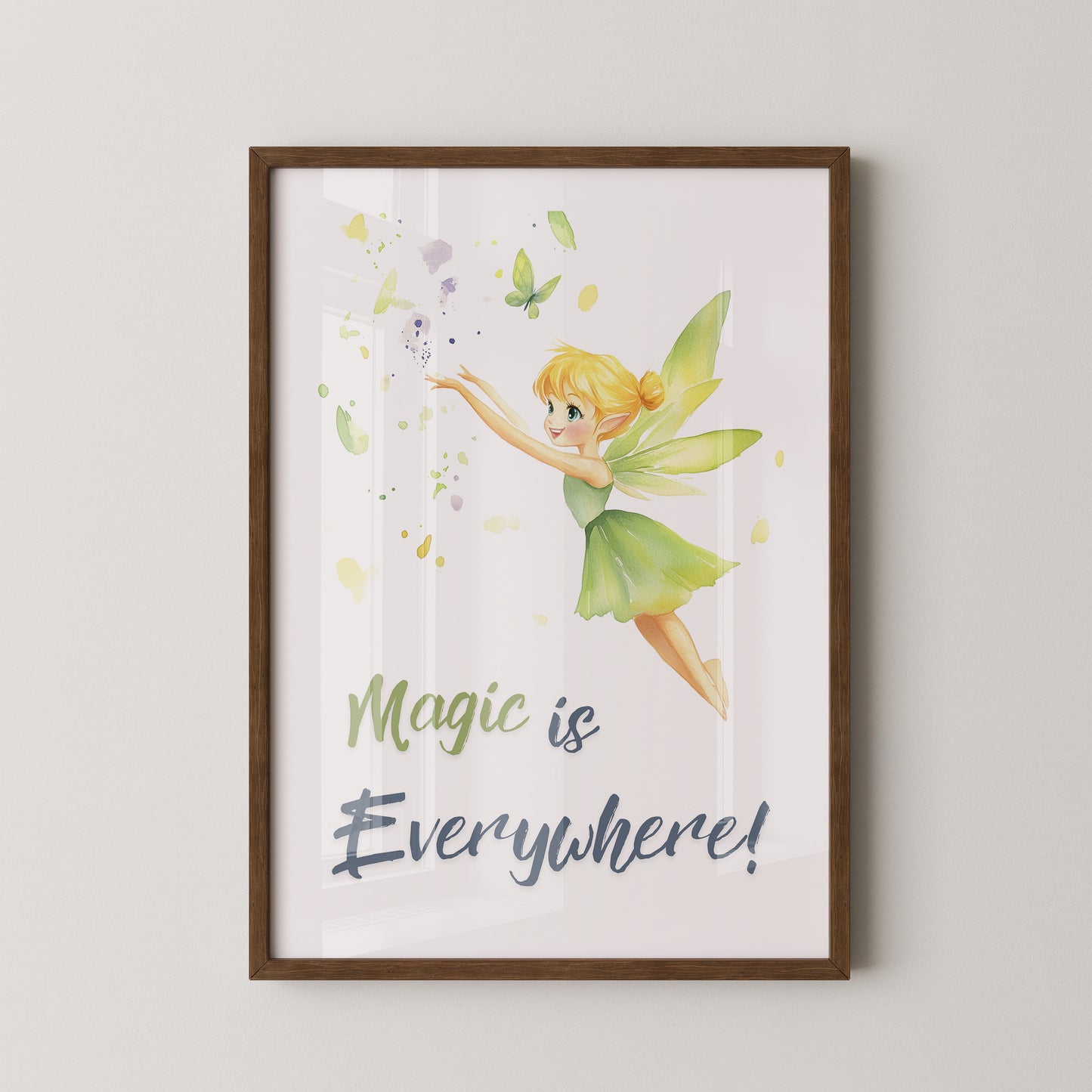 Fee Aquarell Zaubergrün