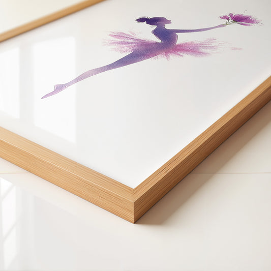 Ballerina Aquarell Blütenmagie