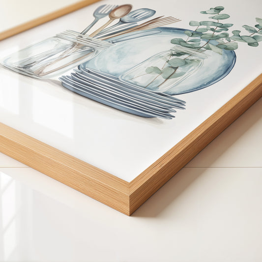 Eukalyptus Geschirr Aquarell