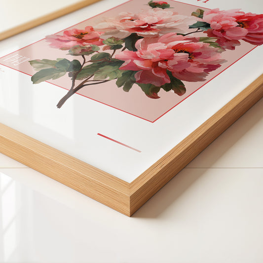 Pfingstrosen Rosa Malerei