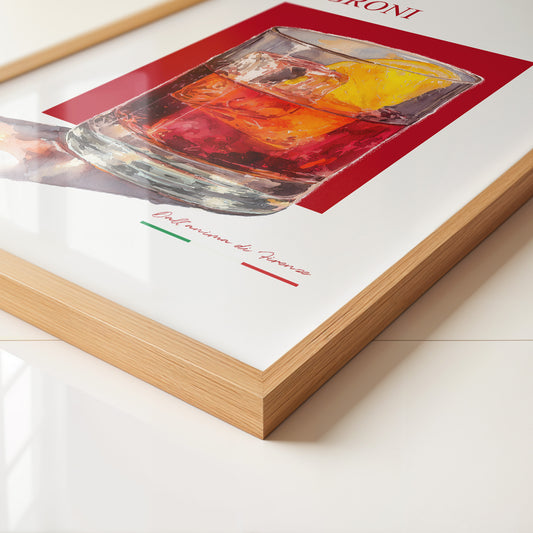 Negroni Aquarell Rot