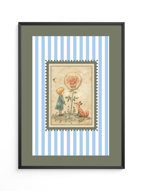 Kleiner Prinz Illustration Vintage