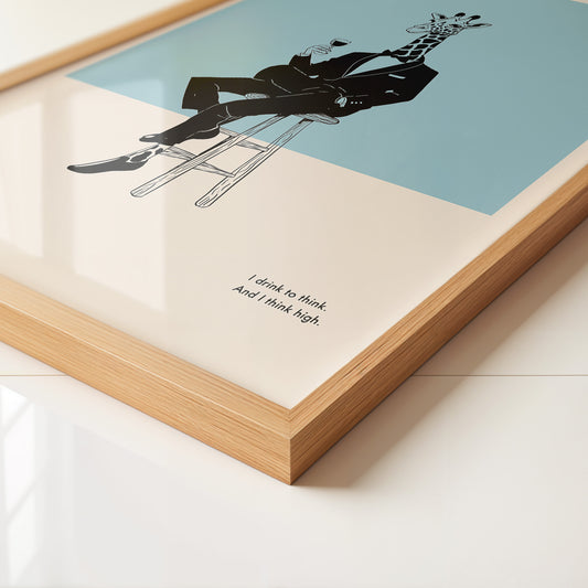 Giraffe Anzug Minimalistisch