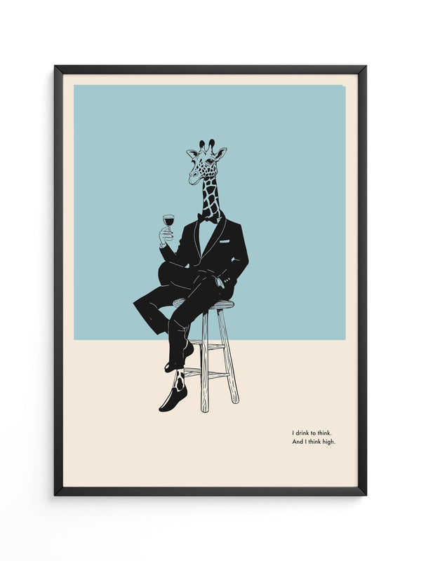 Giraffe Anzug Minimalistisch