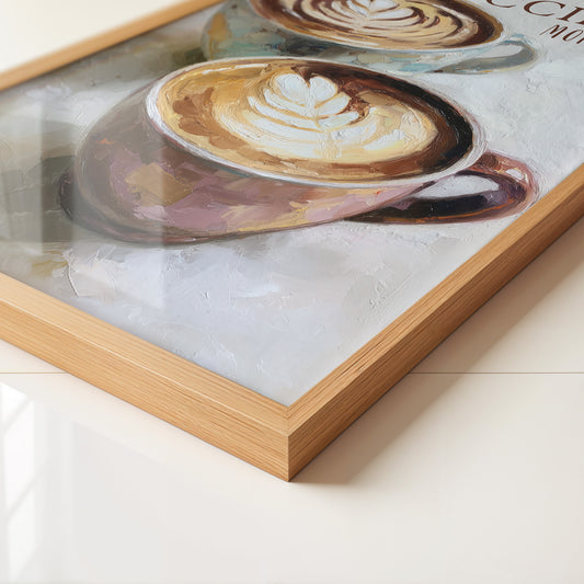 Cappuccino Malerei Pastelltöne