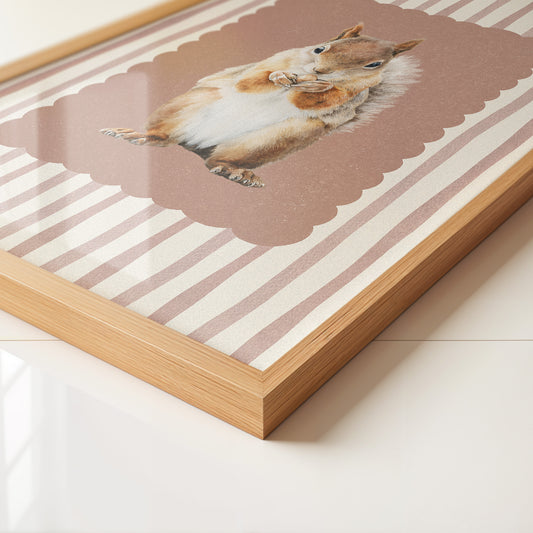 Eichhörnchen Streifen Vintage