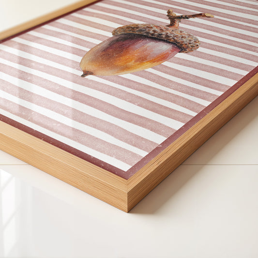 Eichel Aquarell Streifenmuster