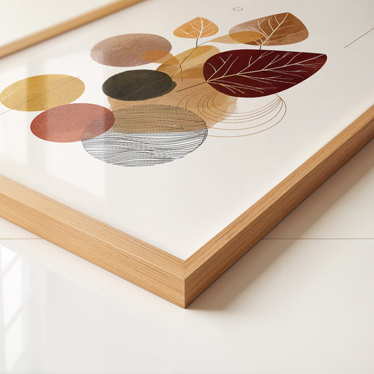 Herbstliche Blätter Geometrie