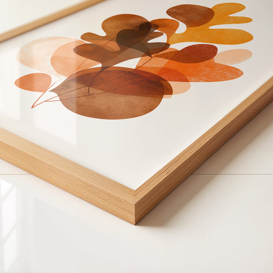 Herbstblätter Abstrakt Orange