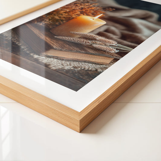 Kerze Rustikal Wärme