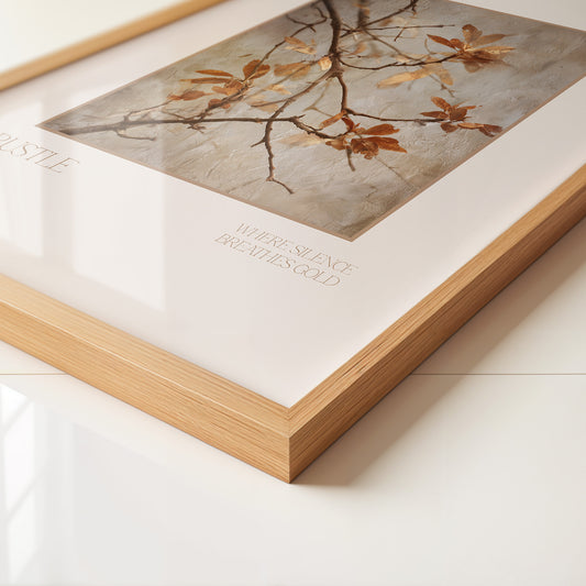 Herbstliche Zweige Vintage-Look