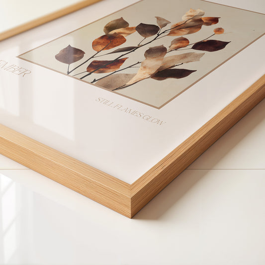 Verwelkte Blätter erdfarben