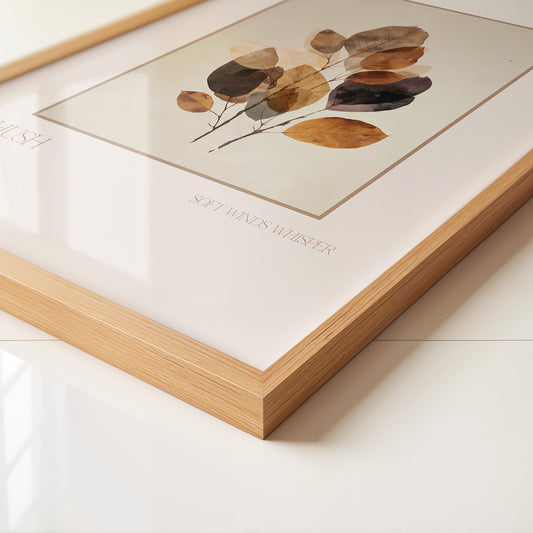 Herbstliche Blätter Aquarell Vintage