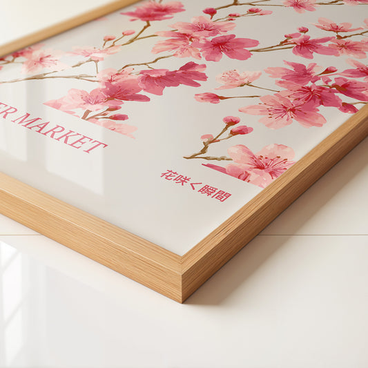 Kirschblüten Aquarell Rosa