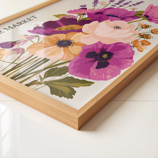 Bunte Blumen Strauß Paris