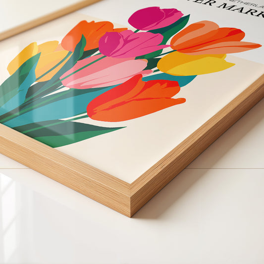 Bunte Tulpen Grafik