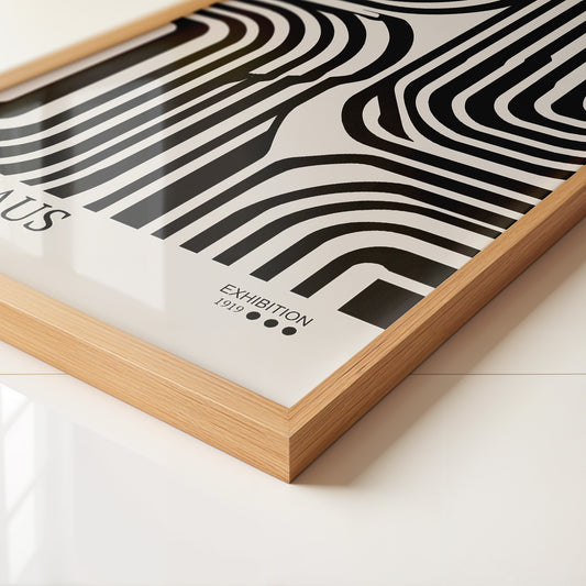 Bauhaus Linien Schwarzweißmuster