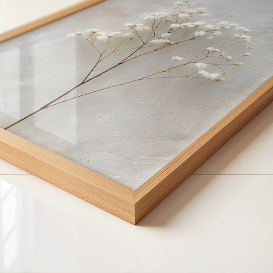 Weiße Trockenblumen Textur