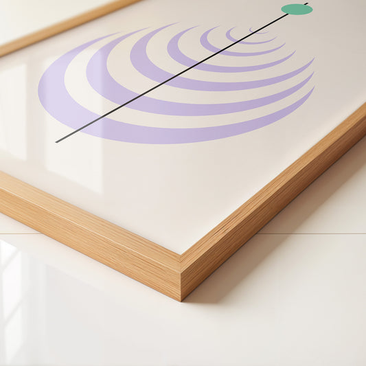 Linienkreis Minimalismus Pastell