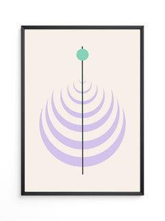 Linienkreis Minimalismus Pastell