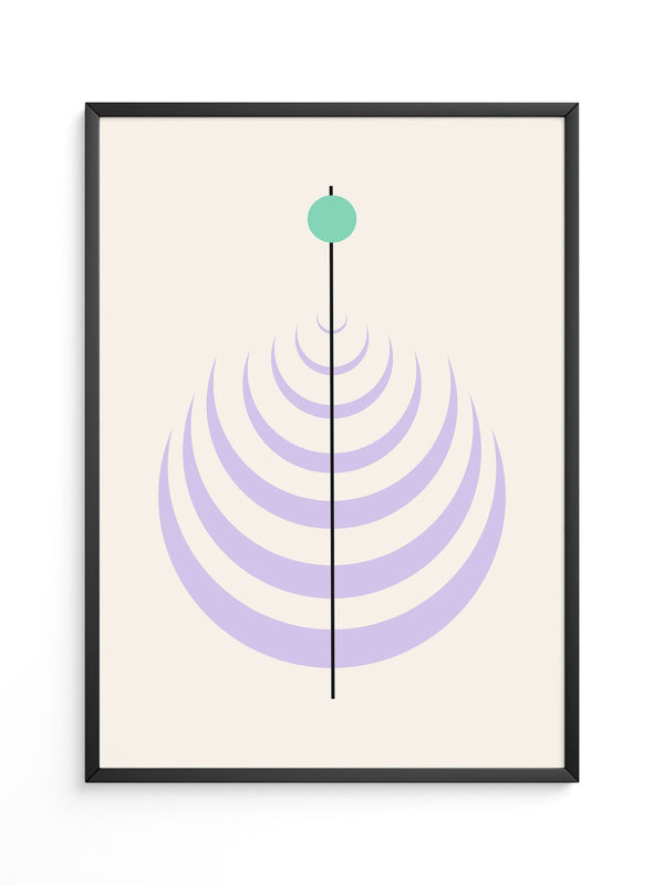 Linienkreis Minimalismus Pastell