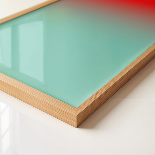 Farbverlauf Rot-Türkis Pastell