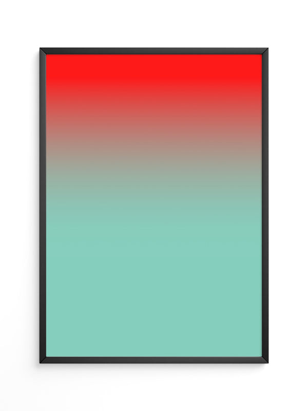 Farbverlauf Rot-Türkis Pastell