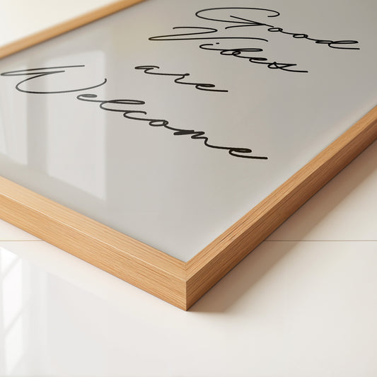 Schriftzug Good Vibes modern