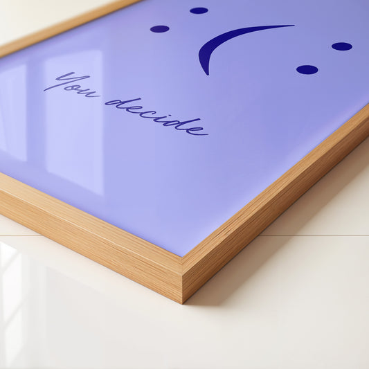 Smileys Blau lila Dualität