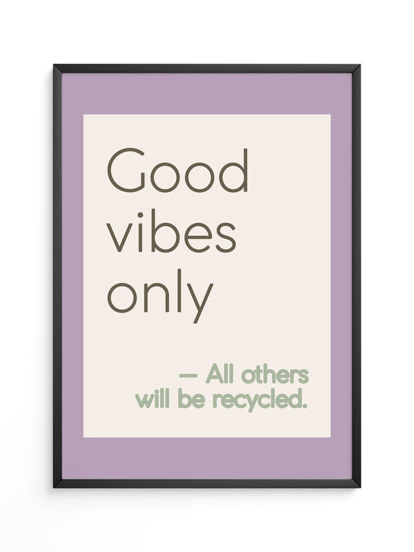 Good Vibes Typografie Pastell