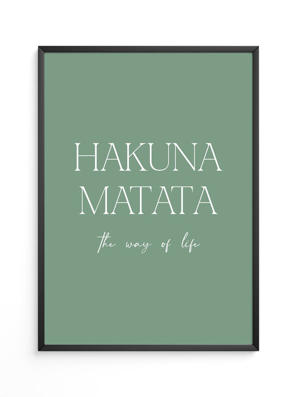 Hakuna Matata Pastellgrün