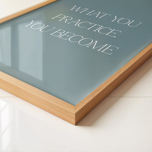 Motivationszitat Minimalistisch Blau