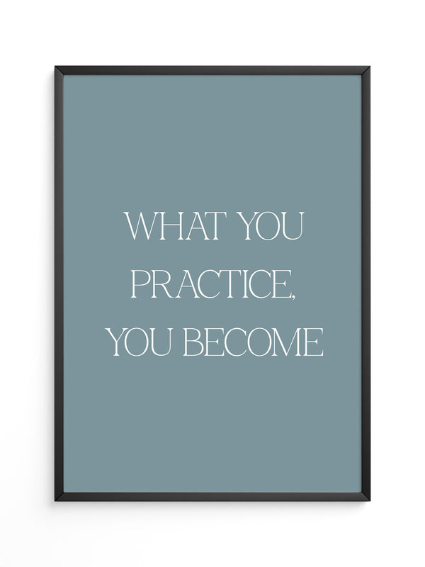 Motivationszitat Minimalistisch Blau