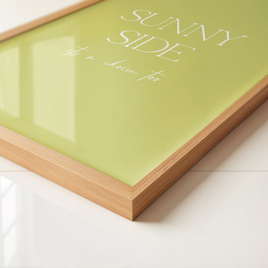 Sunny Lettering Gelbgrün