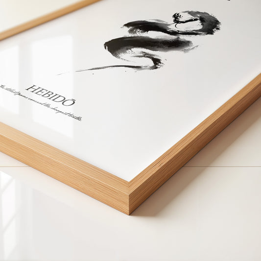 Schlange Pinselstrich Schwarzweiß