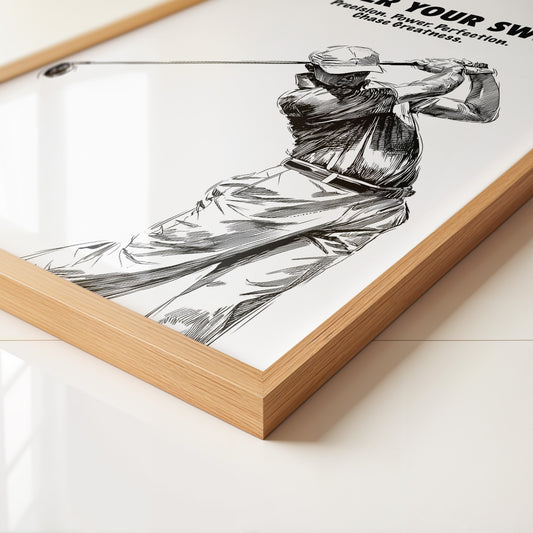 Golfspieler Zeichnung Dynamik