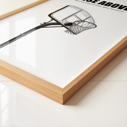 Basketballkorb Schwarzweiß