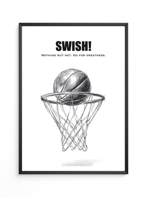 Basketball Korb Strichzeichnung