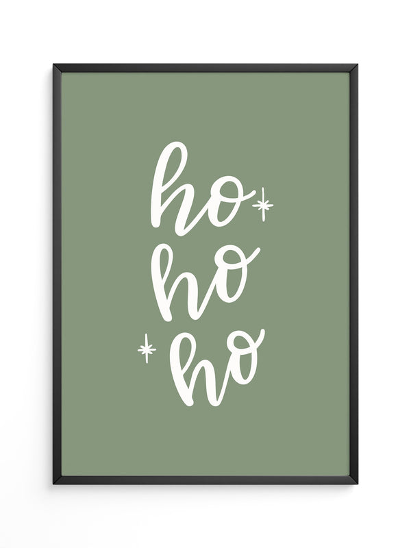 Ho Ho Ho Schrift grün